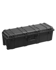 Weatherproof Hard Case, Heavy Duty Protective Dry Box Case with Pre-Cut Foam & Retractable Pull Handles for Travel, Hunt, Military, Tactical