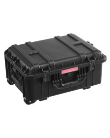 Weatherproof Hard Case, Heavy Duty Protective Dry Box Case with Pre-cut Foam, Wheels & Retractable Pull Handles for Travel, Hunt, Military, Tacti (Box Capacity: 2.5-3cu.ft)