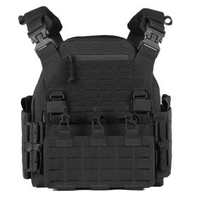 Quick Release Weighted  Breathable Plate Carrier (Color: Black)